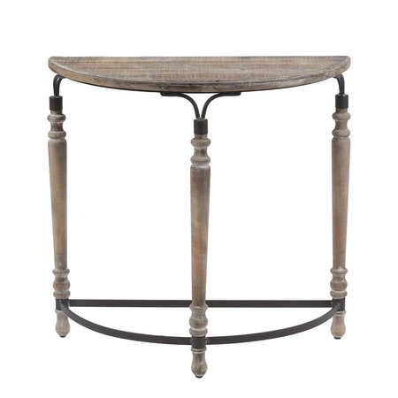 PROCOMFORT LuxenHome Wood Rustic Half Moon Entryway Table PR2684081